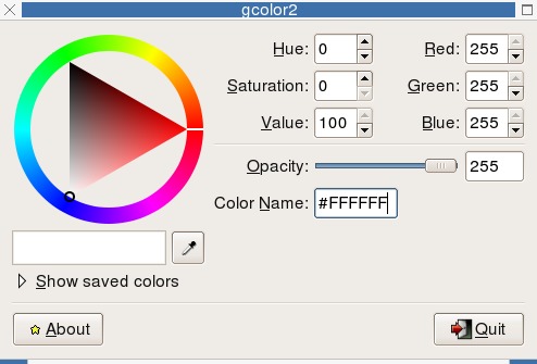 Linux color deals picker